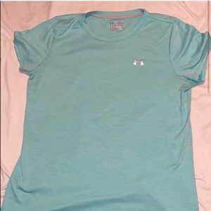 Turquoise Under Armour shirt